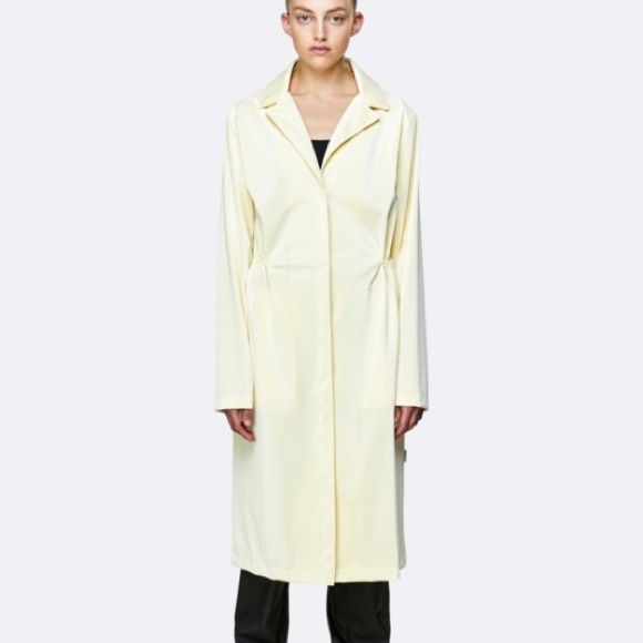 NWT Rains String Overcoat in Pearl - Picture 6 of 9
